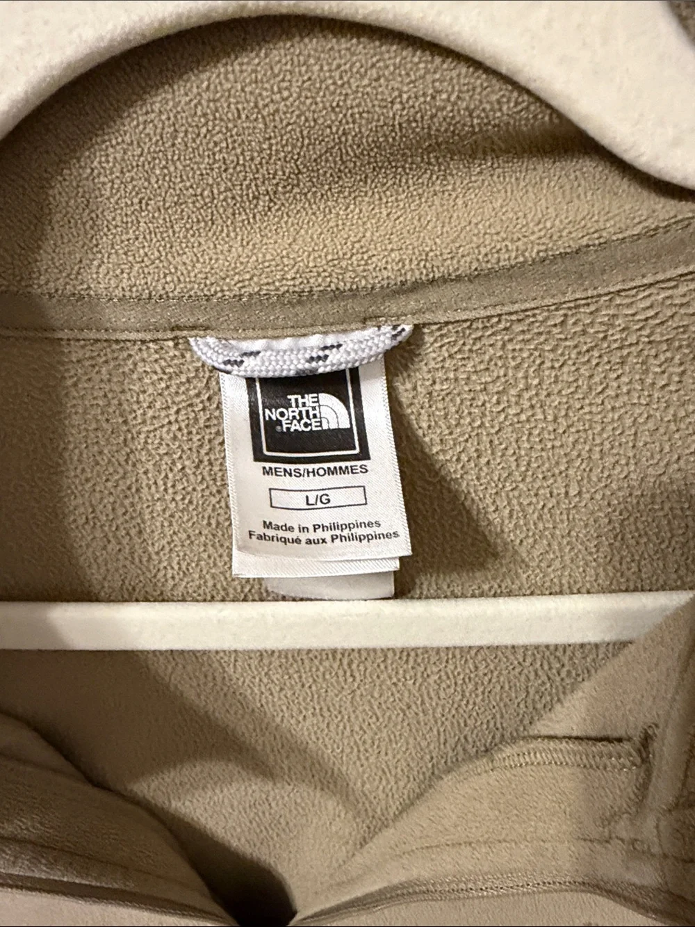The North Face Men's Half-Zip Fleece Pullover Khaki Tan - Size Large
